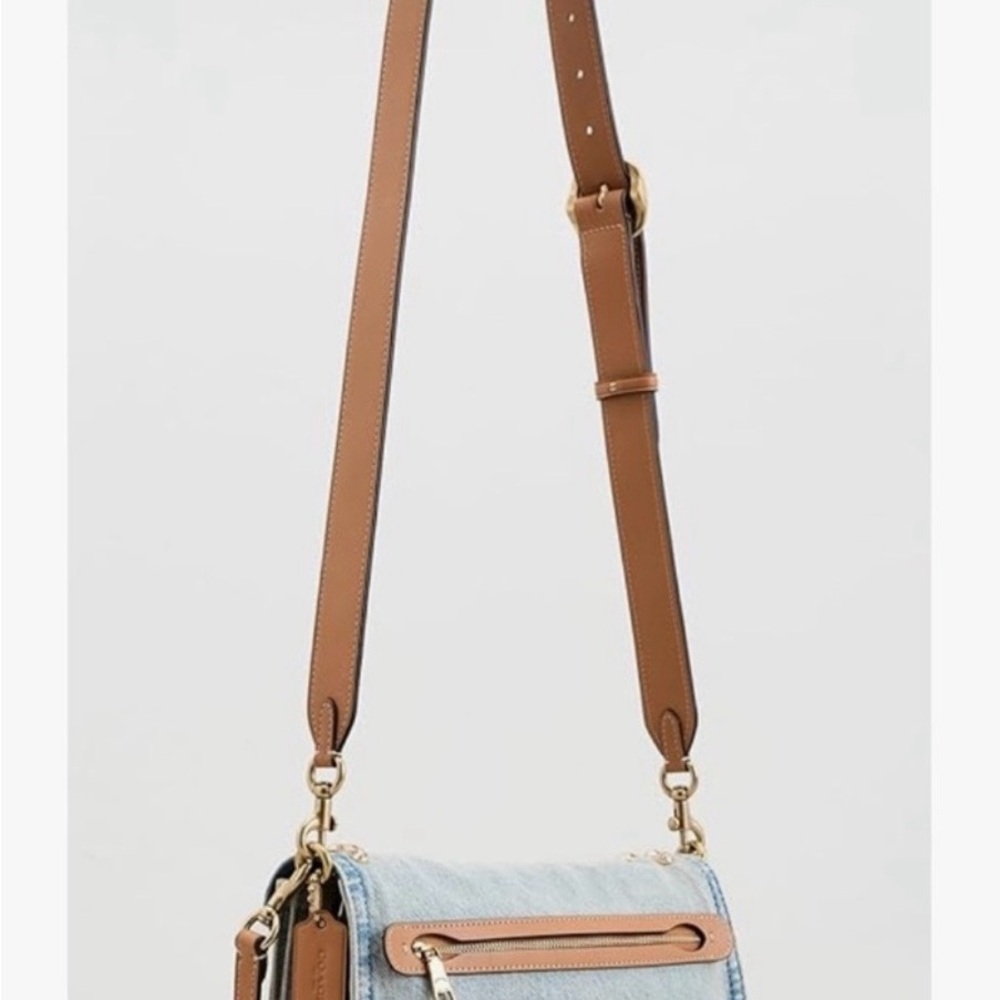 Coach Denim Crystal Tabby 26 - Picture 2 of 12